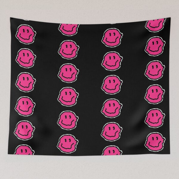 Item preview, Trippy Smiley Hot Pink Face designed and sold by mythandframe.