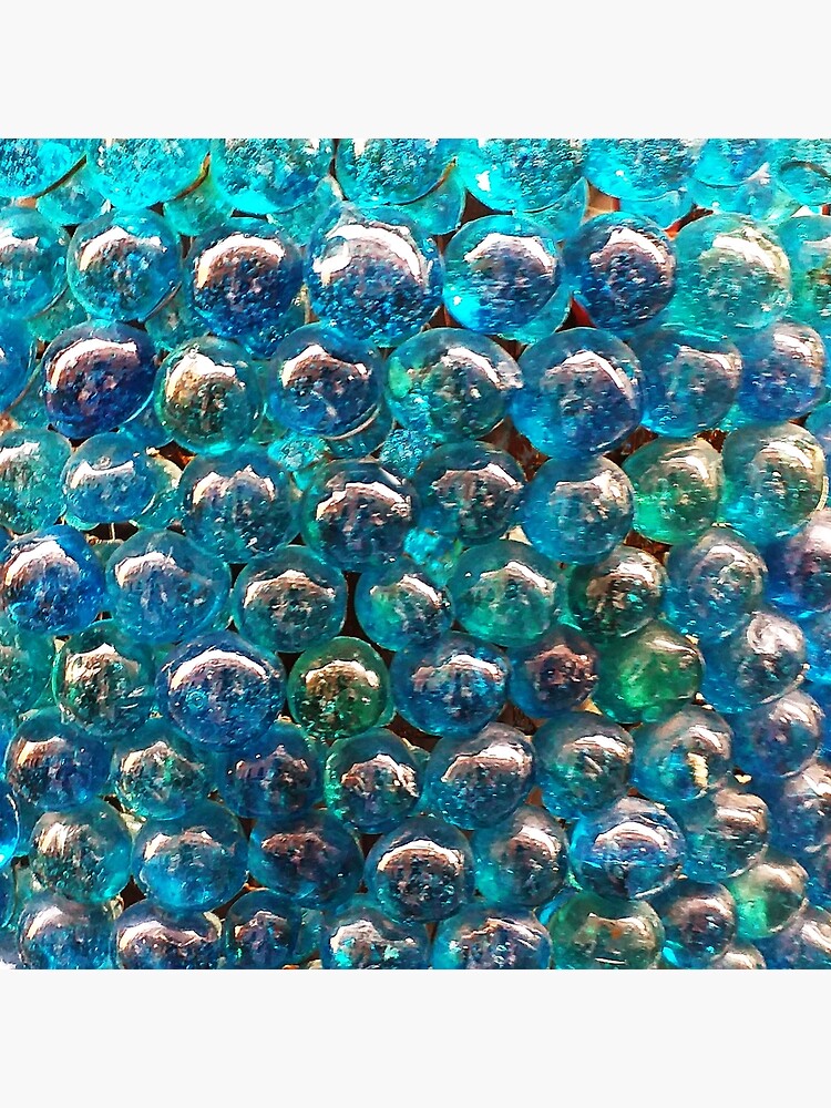 Turquoise Blue Glass Marbles Texture Art Board Print for Sale by Anna  Lemos