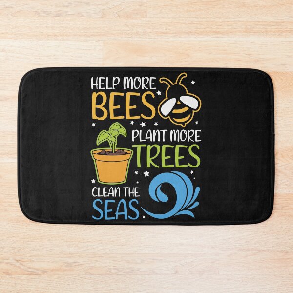 Item preview, help more bees plant more trees clean the seas designed and sold by anthonybarr1205.