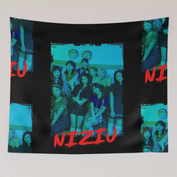 Item preview, NiziU Kpop Group Members Blue Kpop RGB Color Design designed and sold by Piosenka Art.
