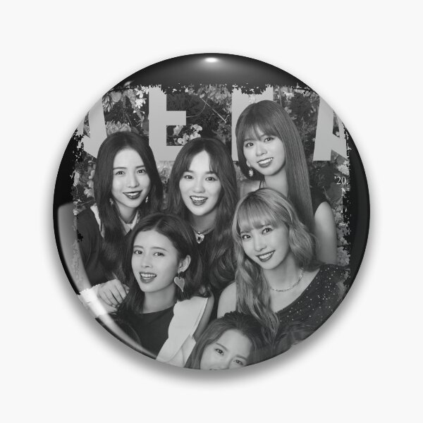 Item preview, NiziU Kpop Group Members Black and White Kpop RGB Color Design designed and sold by Piosenka Art.