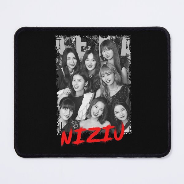 Item preview, NiziU Kpop Group Members Black and White Kpop RGB Color Design designed and sold by Piosenka Art.
