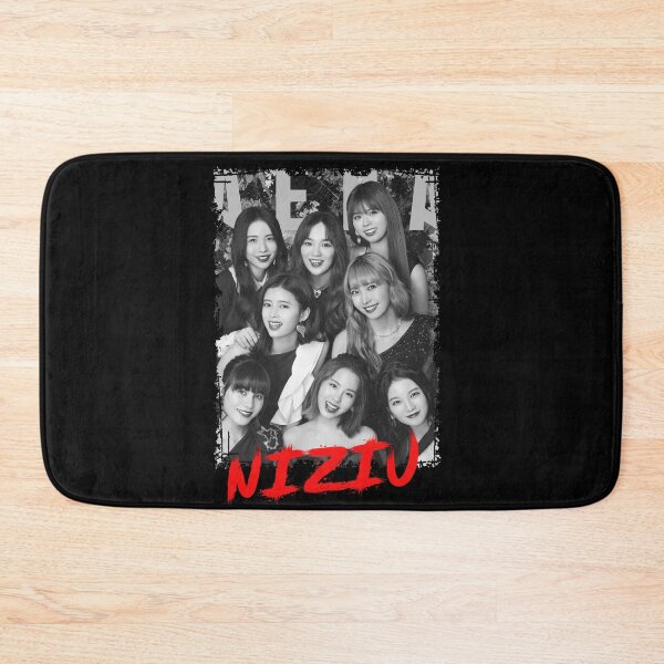 Item preview, NiziU Kpop Group Members Black and White Kpop RGB Color Design designed and sold by Piosenka Art.