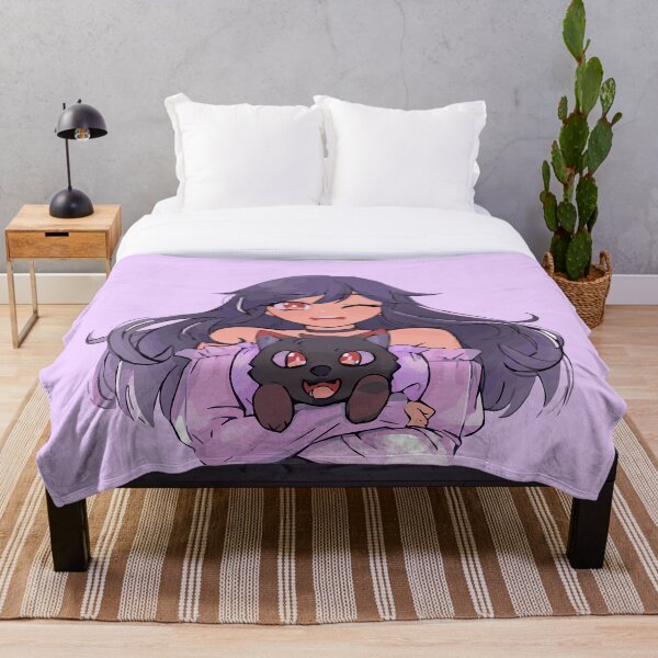 Aphmau with Aaron Dog Throw Blanket