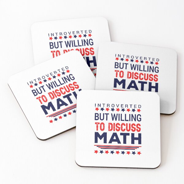 Item preview, Introverted but willing to discuss Math designed and sold by FASHIONGALLERIA.