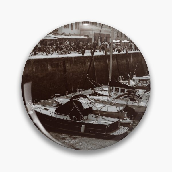 Item preview, View on the harbor of Saint-Martin-de-Ré in sepia designed and sold by FotoMahieu.