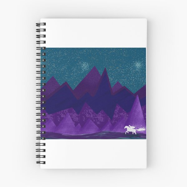 Item preview, Horse Galloping through Purple Mountains designed and sold by DesignsByJaycee.
