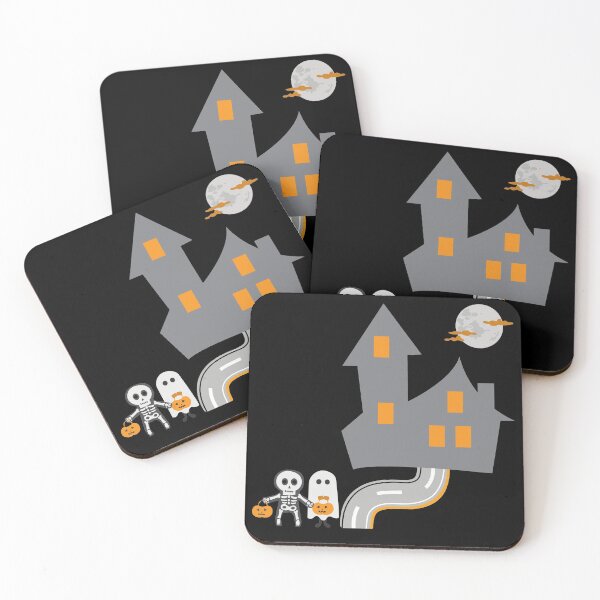 Item preview, Halloween party house with skull and boo designed and sold by Anuragwk.