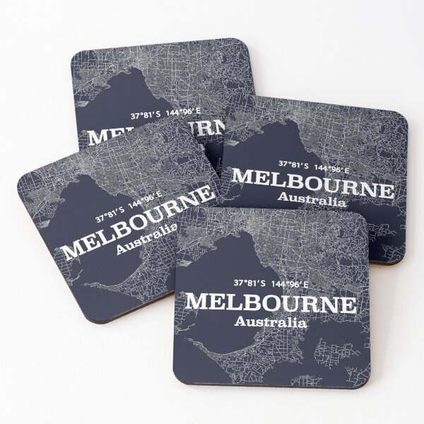 Item preview, Map of Melbourne Australia designed and sold by HouseOfBert.