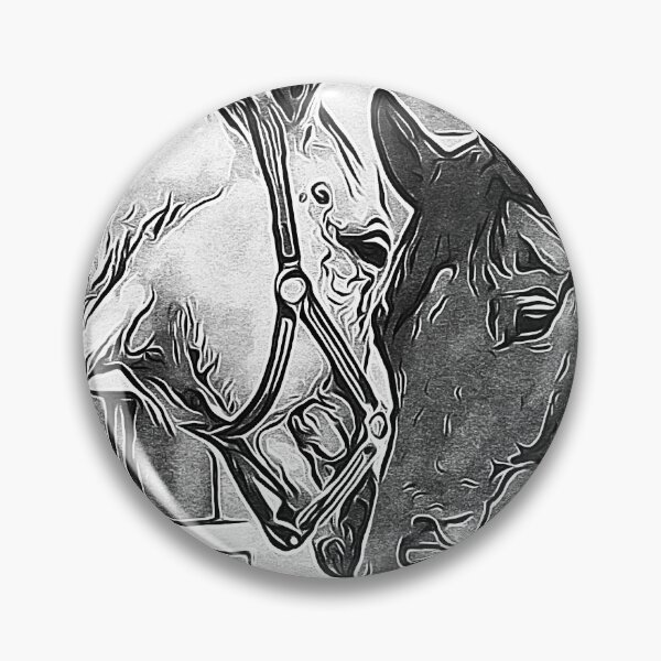 Item preview, Two Horses Black and White VRS2 designed and sold by vivendulies.