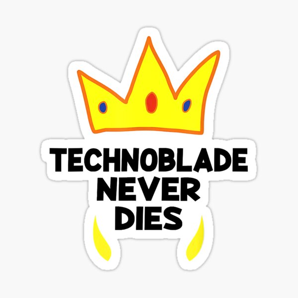 Technoblade Never Dies 5PCS Stickers for Home Wall Funny Kid Anime Stickers  Bumper Decorations Cute Background Luggage Window