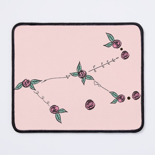 Item preview, Monoceros (Unicorn) Constellation Roses and Hearts Doodle designed and sold by EndlessDoodles.