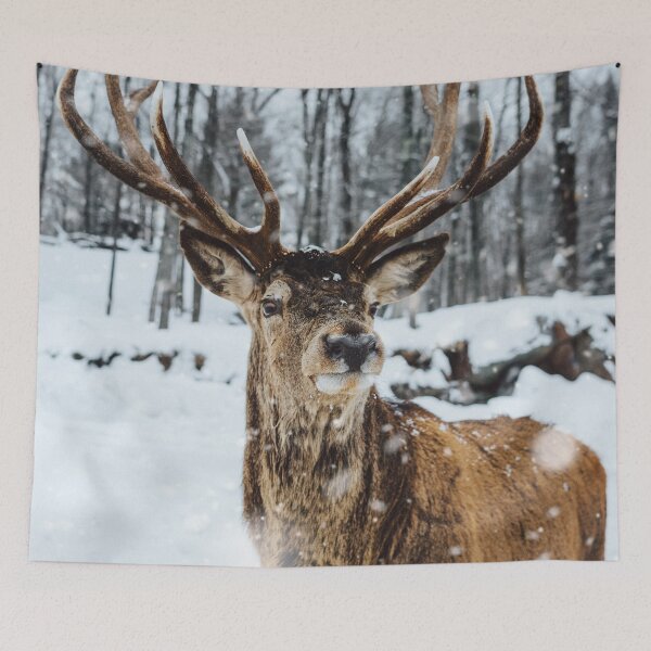 Item preview, Deer in the snow designed and sold by OrionPhotograph.
