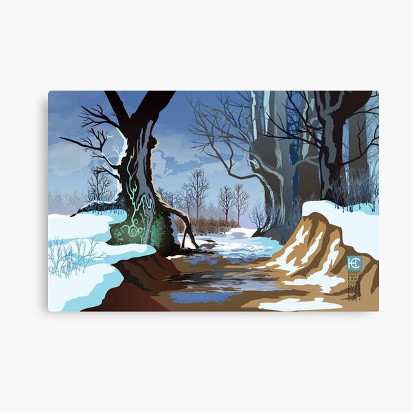 Edge of Netherwood in Winter Canvas Print