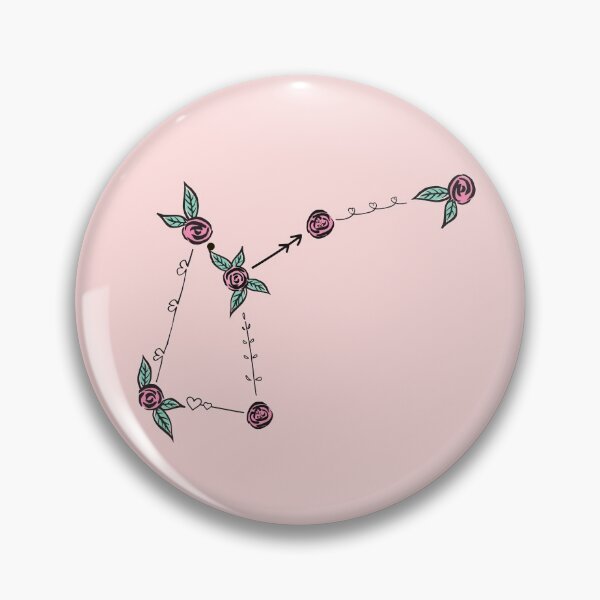 Item preview, Musca (The Fly) Constellation Roses and Hearts Doodle designed and sold by EndlessDoodles.