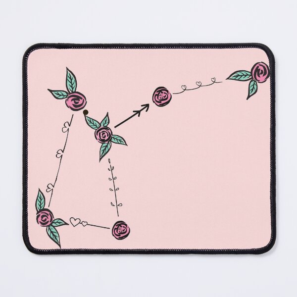 Item preview, Musca (The Fly) Constellation Roses and Hearts Doodle designed and sold by EndlessDoodles.