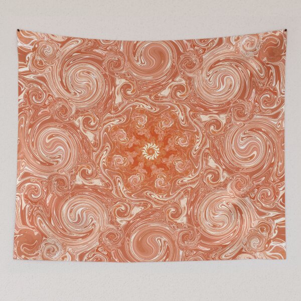 Item preview, Marvellous Marble Mandala: Lolly Orange designed and sold by PrintInks.