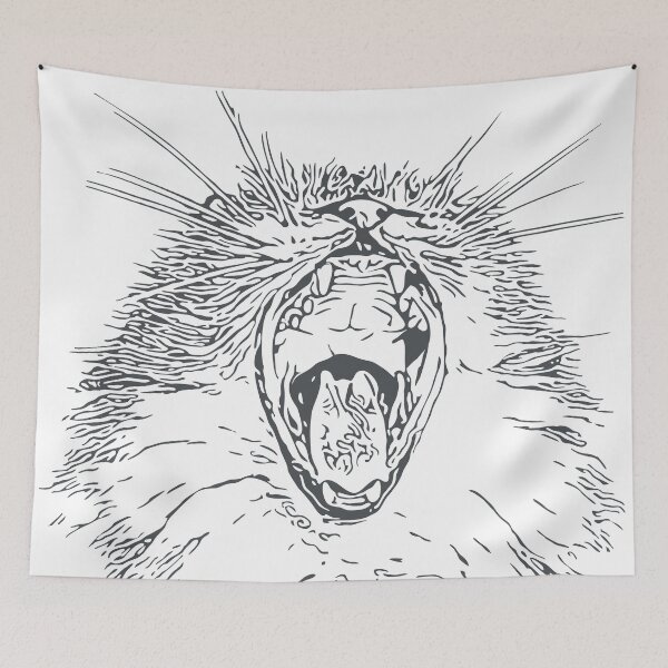 Item preview, Funny Cat Yawn or The Cry VRS2 designed and sold by vivendulies.