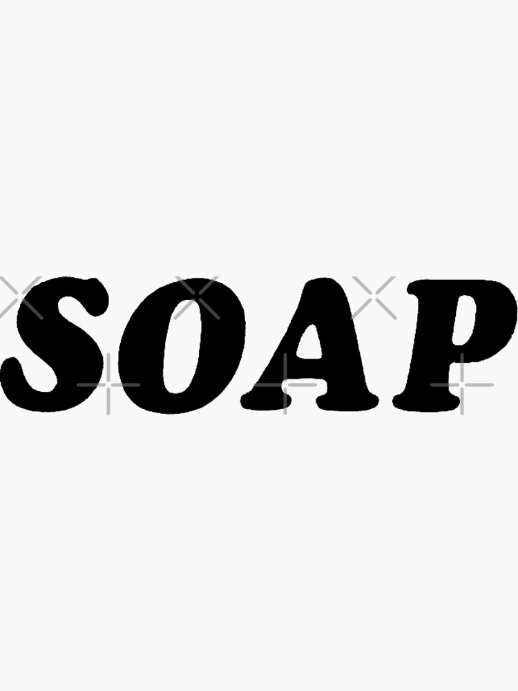 "Soap 70s US Sticker by halibutgoatramb Redbubble
