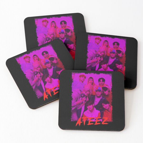 Item preview, ATEEZ Kpop Group Members Purple Kpop RGB Color Design designed and sold by Piosenka Art.