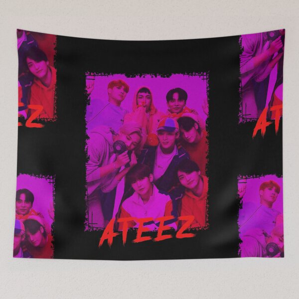 Item preview, ATEEZ Kpop Group Members Purple Kpop RGB Color Design designed and sold by Piosenka Art.