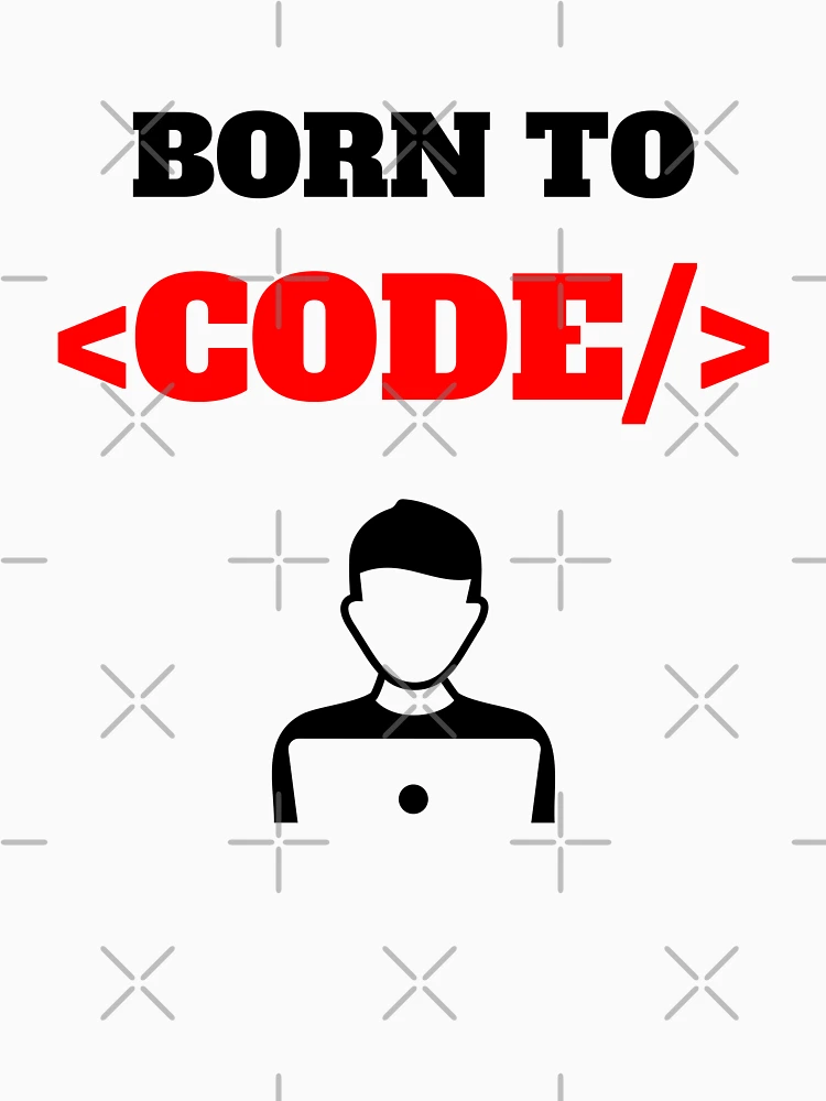 Thumbnail 6 of 6, Pullover Hoodie, Born To Code, Software Developer, Software Engineer, Computer Science, Web, WWW, Programming Humor, HTML designed and sold by Max-Wear.