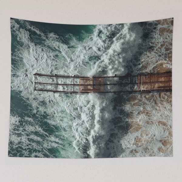 Item preview, Pontoon on the sea designed and sold by OrionPhotograph.