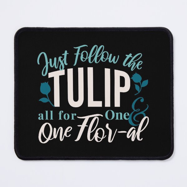 Item preview, Vintage Blue Tulip Floral Quotes Design and Pattern designed and sold by FlinArt.