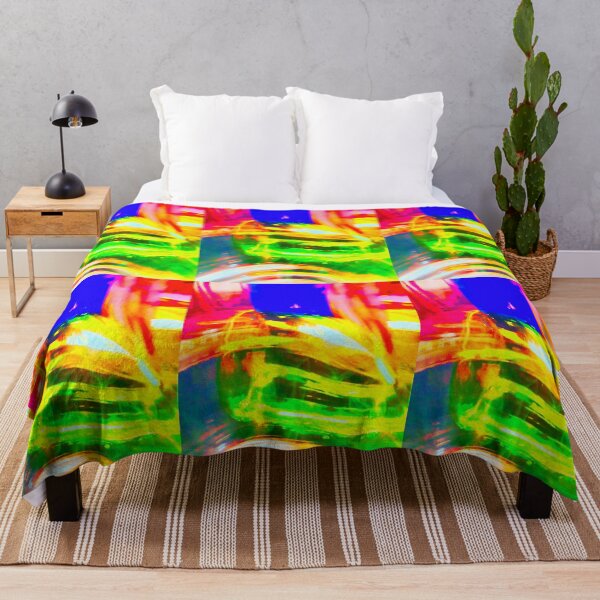 Item preview, Colorful Abstract Painting of Light Reflections designed and sold by Hudson-Art.