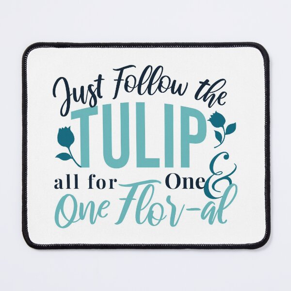 Item preview, Vintage Blue Tulip Floral Pattern designed and sold by FlinArt.