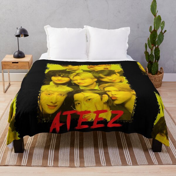 Item preview, ATEEZ Kpop Group Members Yellow Kpop RGB Color Design designed and sold by Piosenka Art.