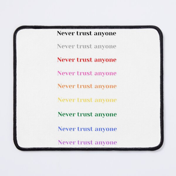 Item preview, Never trust anyone Rainbow Color Sticker Pack - Trust Issues designed and sold by CaitU.