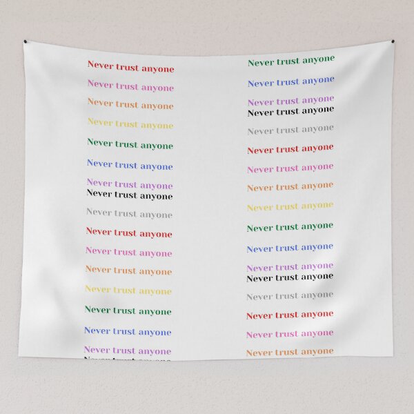 Item preview, Never trust anyone Rainbow Color Sticker Pack - Trust Issues designed and sold by CaitU.