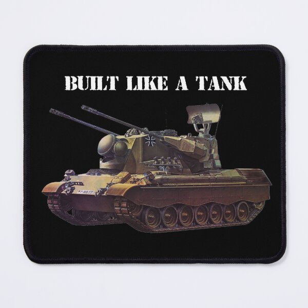 Item preview, Built like a tank funny shirt Flakpanzer German tank designed and sold by OldschoolTs.