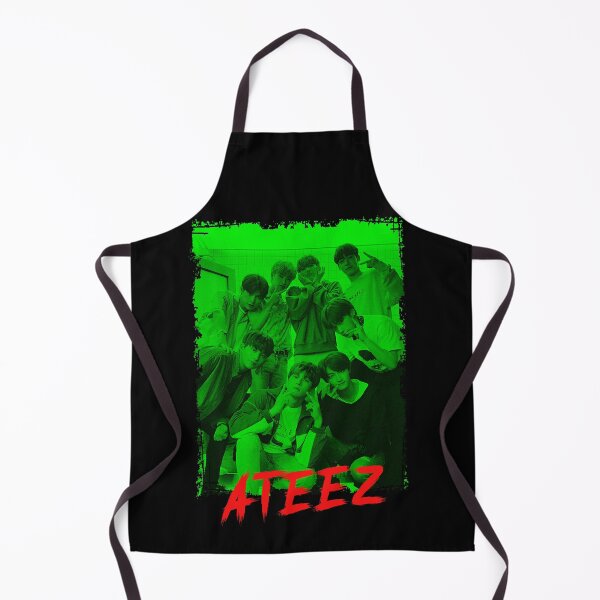 Item preview, ATEEZ Kpop Group Members Green Kpop RGB Color Design designed and sold by Piosenka Art.