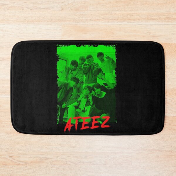 Item preview, ATEEZ Kpop Group Members Green Kpop RGB Color Design designed and sold by Piosenka Art.
