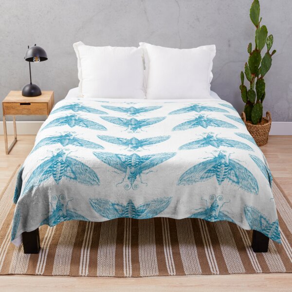 Item preview, Polillas azules sobre blanco designed and sold by AntiquusForma.