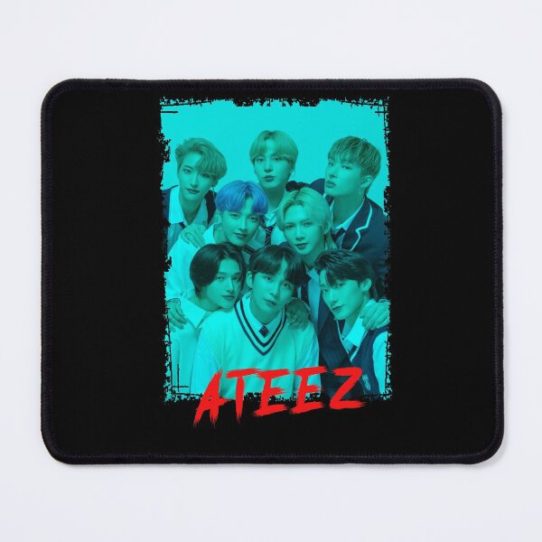 Item preview, ATEEZ Kpop Group Members Blue Kpop RGB Color Design designed and sold by Piosenka Art.