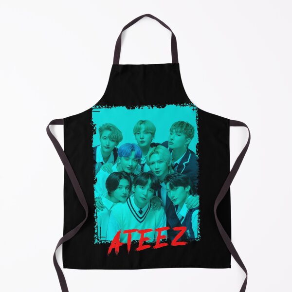 Item preview, ATEEZ Kpop Group Members Blue Kpop RGB Color Design designed and sold by Piosenka Art.
