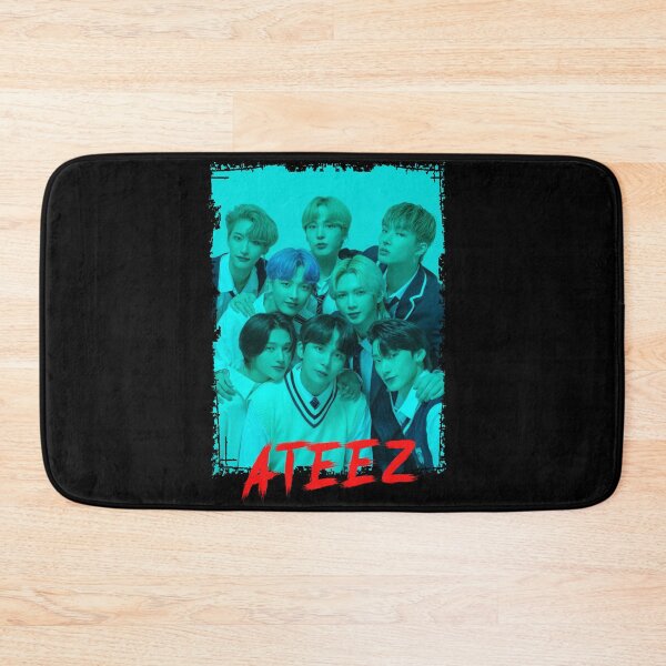 Item preview, ATEEZ Kpop Group Members Blue Kpop RGB Color Design designed and sold by Piosenka Art.