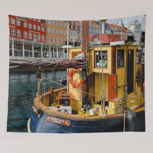Item preview, Boat in Nyhavn designed and sold by OrionPhotograph.