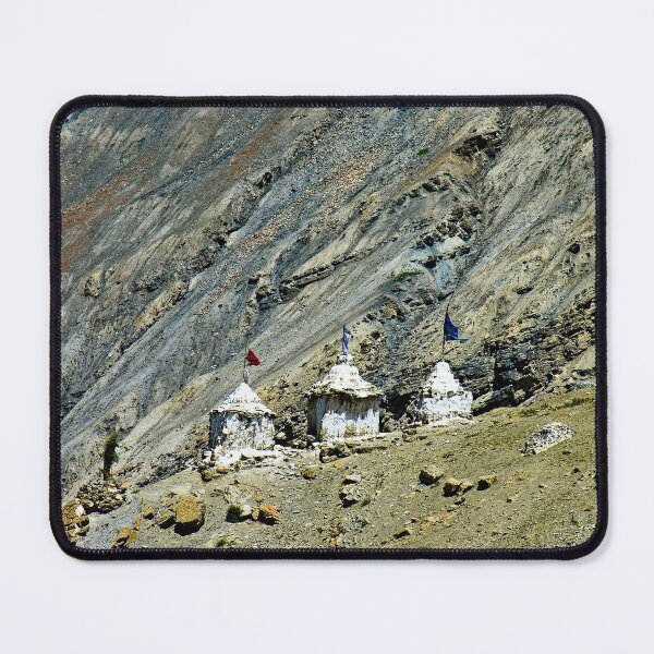 Item preview, Tibetan Buddhist Stupas Himalaya Mountains Landscape, India designed and sold by worldways.