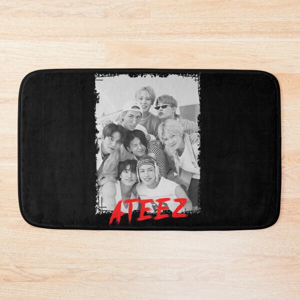 Item preview, ATEEZ Kpop Group Members Black and White Kpop RGB Color Design designed and sold by Piosenka Art.
