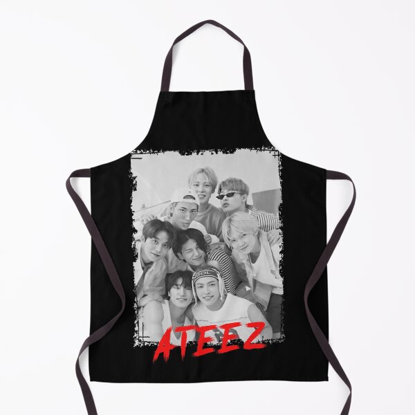 Item preview, ATEEZ Kpop Group Members Black and White Kpop RGB Color Design designed and sold by Piosenka Art.