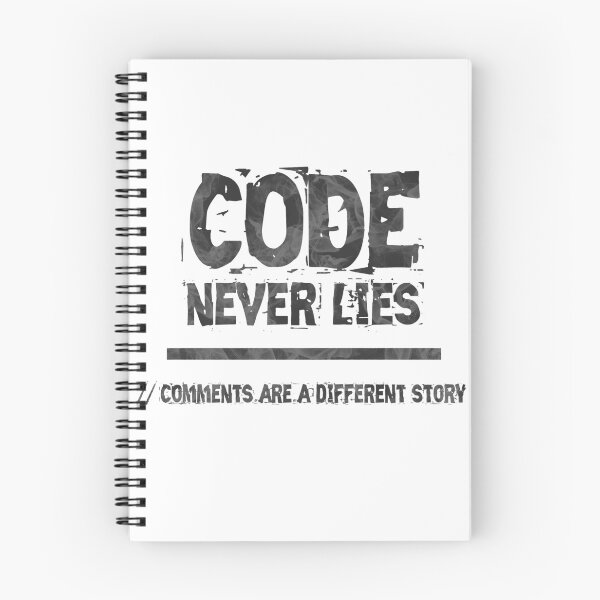 Item preview, Code Never Lies - Comments Are a Different Story designed and sold by FoxCodeCreation.