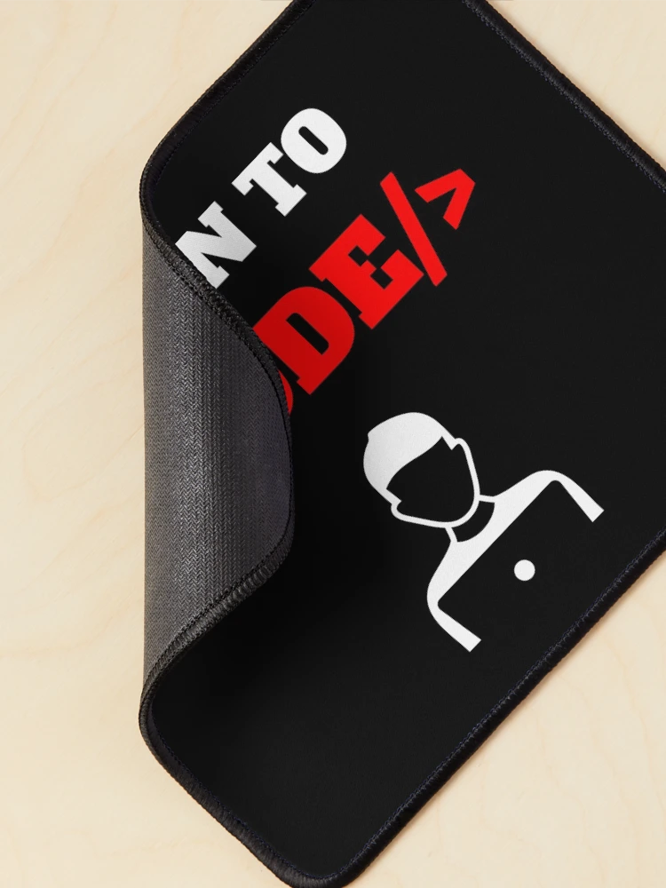 Thumbnail 2 of 5, Mouse Pad, Born To Code, Software Developer, Software Engineer, Computer Science, Web, WWW, Programming Humor, HTML, dark designed and sold by Max-Wear.