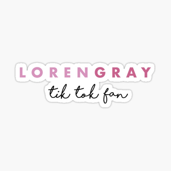 Loren Gray Pink Tik Tok Fan Sticker For Sale By Damianwilkaty Redbubble 2918