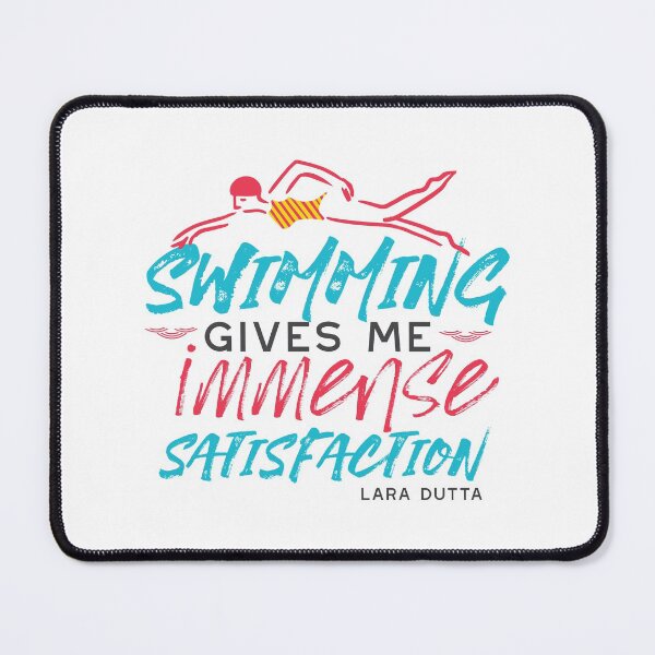 Item preview, Swimming Gives Me Immense Satisfaction Art and Quotes designed and sold by FlinArt.