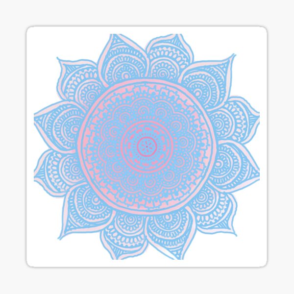 Item preview, Blue/pink mandala designed and sold by jhellerman.