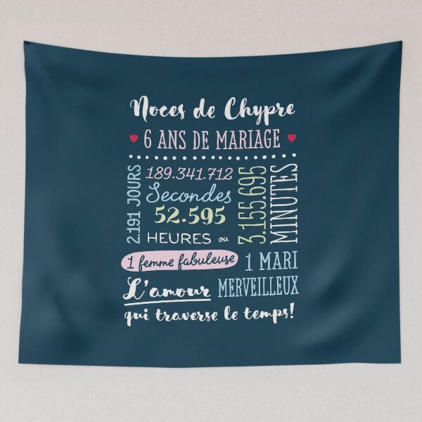 Item preview, Cadeau 6 ans de mariage pour couple - Noces de Chypre designed and sold by betternotes.